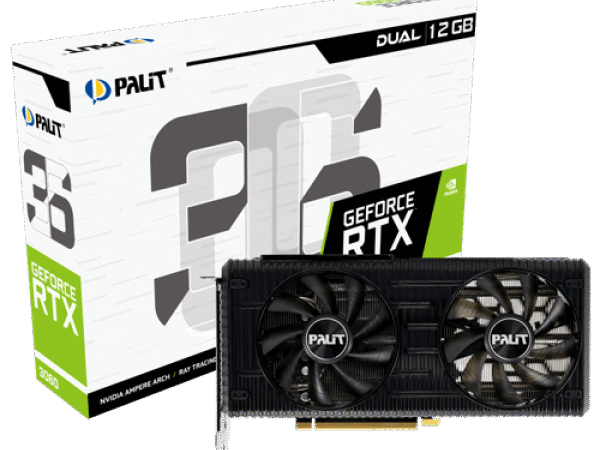 SVGA Palit GeForce RTX 3060 Dual 12GB GDDR6, 192-bit NE63060019K9-190AD