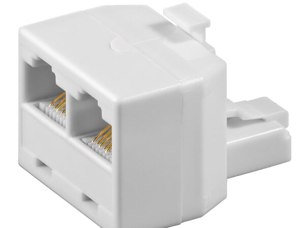 Razdelnik RJ45, 2xutičnica-1xutikač, 8p8c