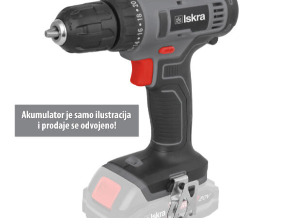 ISKRA X-CROSS akumulatorska bušilica 20V