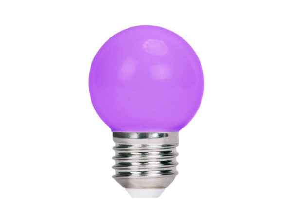 Set 5 kom. ljubičastih LED sijalica E27