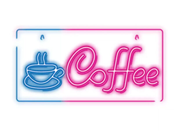 LED neon natpis "Coffee"
