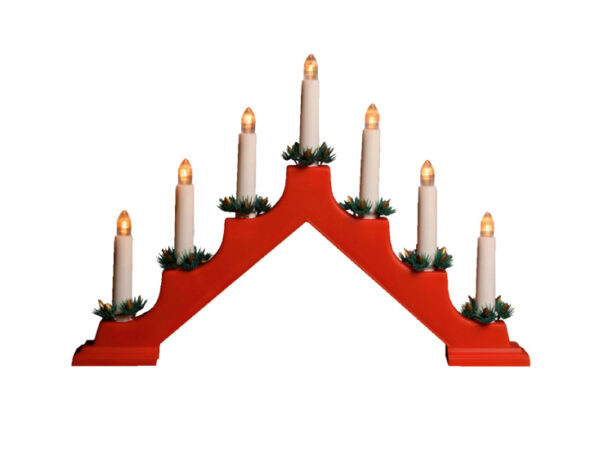 LED ukrasni svećnjak, 7 sveća