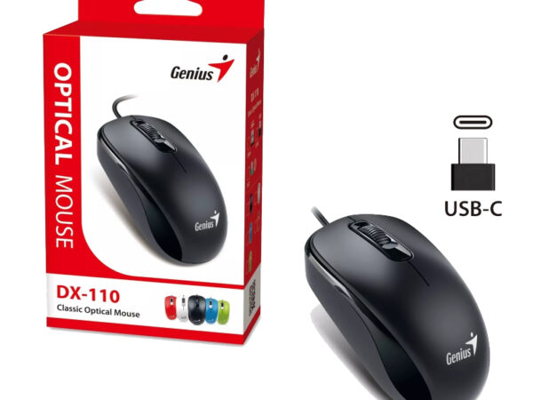 GENIUS DX-110 USB-C Optical crni miš