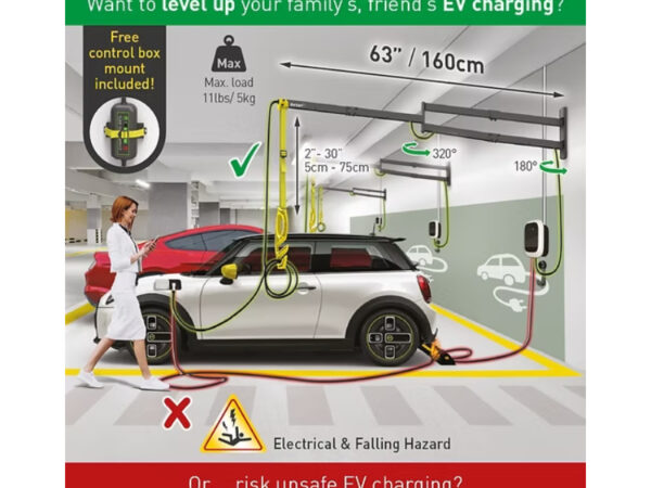 EV160WM zidni zglobni nosač kabla za punjenje električnih vozila 160cm