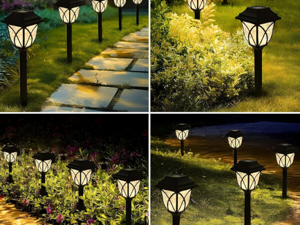 Solarna baštenska lampa - 6 kom.