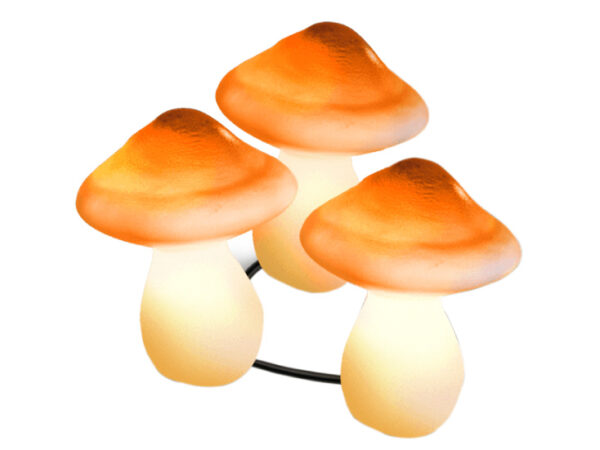 Solarna baštenska lampa "pečurka" - 3 kom.
