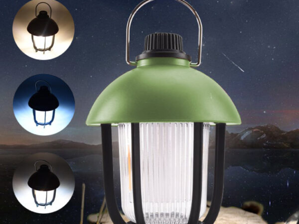 Prenosna LED punjiva lampa zelena