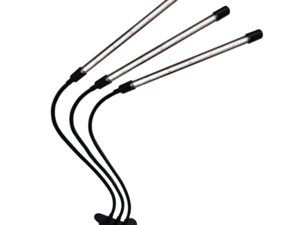 Trostruka lampa za biljke 12W