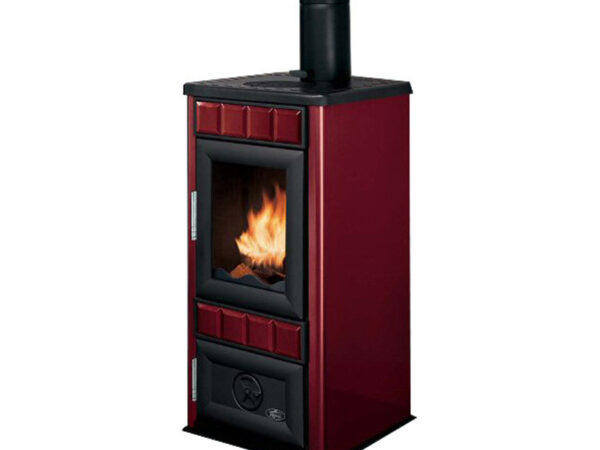 Peć na čvrsto gorivo Alfa Plam Lara, crvena