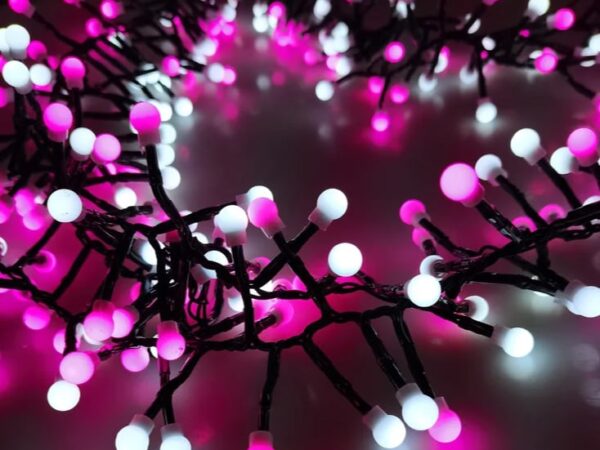 MODEE Lampice za jelku sa 100 roze i belih LED dioda 10m