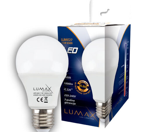 LUMAX Sijalica Led LUME27-11W 6500K 1000 lm