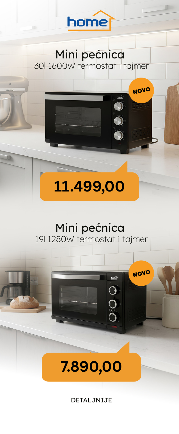 Nove mini pećnice HOME možete naručiti na halabrin-decibel.rs